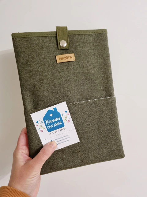 Funda para Libro/tablet - Verde melange