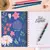 Cuaderno rayado - Flores azul! - comprar online