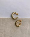Aros argollitas gold full cristalitos