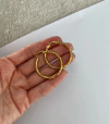 Aros ARGOLLAS ANY GRANDES DORADAS