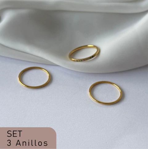 SET ANILLOS TRI