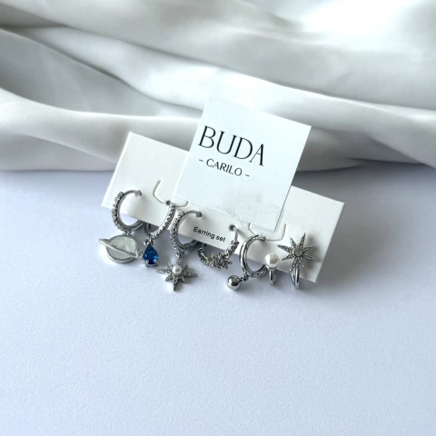 Set AROS SILVER BLUE