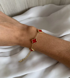 Pulsera VAN ROJA gold