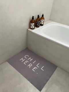 Alfombra Gris Chill Here Blanco - Langosta