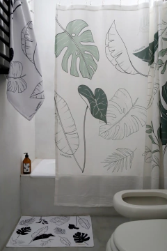 Cortina Baño Botánica Verde