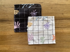 Trapitos Grid Shapes Blanco y Negro - comprar online
