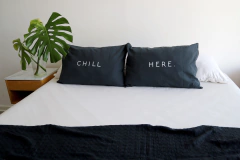 Fundas de Almohada Grafito Chill Here - comprar online