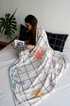 Manta Grid + Shapes polar soft - tienda online
