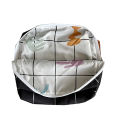 Neceser Grande Grid Negro