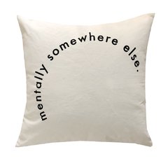 Almohadon Crudo Mentally Negro - tienda online