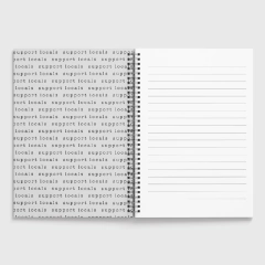 Libreta tapa dura 15x21 rayada/lisa Palmera gris en internet