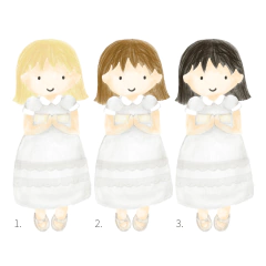 Estampitas Niña con marco rosa x 24 en internet