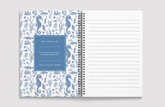 Libreta tapa dura rayada 15x21 Hipocampo - Lo de María