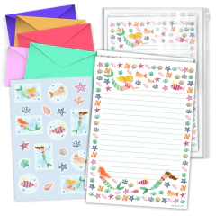 Set de papel carta - Sirenas