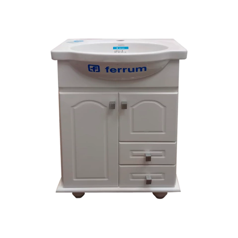 Vanitory con mesada Venecia Ferrum losa 64 puertas y dos cajones - comprar online