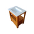Vanitory de eucalipto Doble cajón 60cm - comprar online