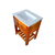 Vanitory de eucalipto con cajón y deck 50Cm en internet