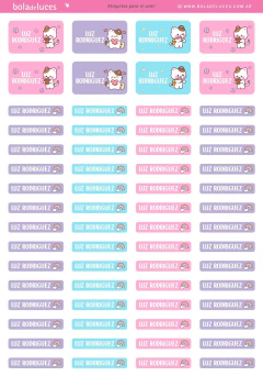 Etiquetas escolares Gatitos - comprar online