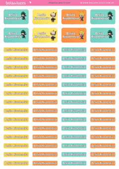 Etiquetas escolares My Hero Academia - comprar online