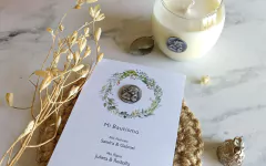 Vela mini esfera con medalla - comprar online