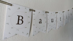 Banderin grande Mi comunion/ bautismo (12 piezas) - comprar online