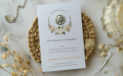 Estampita medalla Lourdes - Virgen de Lourdes en internet