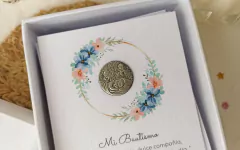 Estampita medalla Anna - Angel de la guarda - comprar online