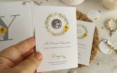 Estampita medalla Dayana - Nena Comunión