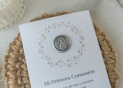 Estampita medalla Juan Segundo - Virgen de Luján