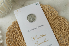 Estampita señalador medalla Martina - medalla Milagrosa