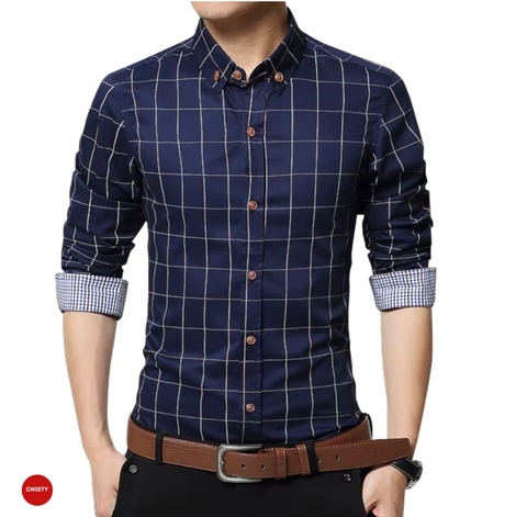 camisas a cuadros azul - comprar online