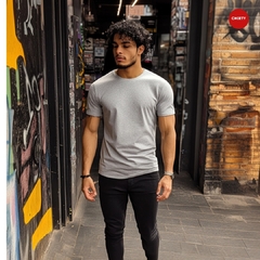 CAMISETA UNICOLOR GRIS - CHIETY