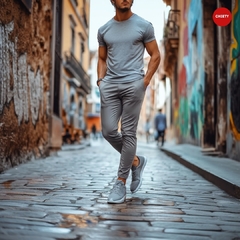 CAMISETA UNICOLOR GRIS