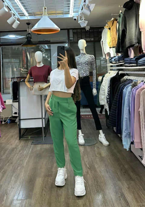 PANTALON CASUAL CHIC VERDE