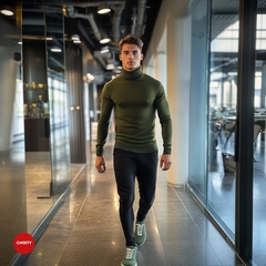 SWEATER CUELLO TORTUGA VERDE