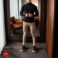 SWEATER DE CREMALLERA NEGRO