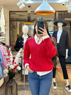 SWEATER ROJO DAMA