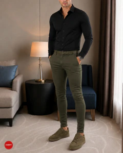 Camisa Importada ultraelástica 100 % slim fit - comprar online