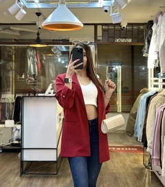 BLAZER ROJO OSCURO