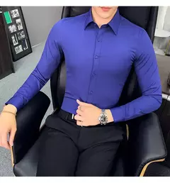 Camisa Ajustada manga larga para hombre de alta calidad