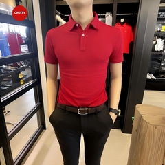 CAMISETA TIPO POLO ROJA SLIM FIT algodón 100 % colombiano - CHIETY