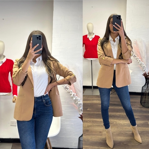 BLAZER DAMA BEIGE