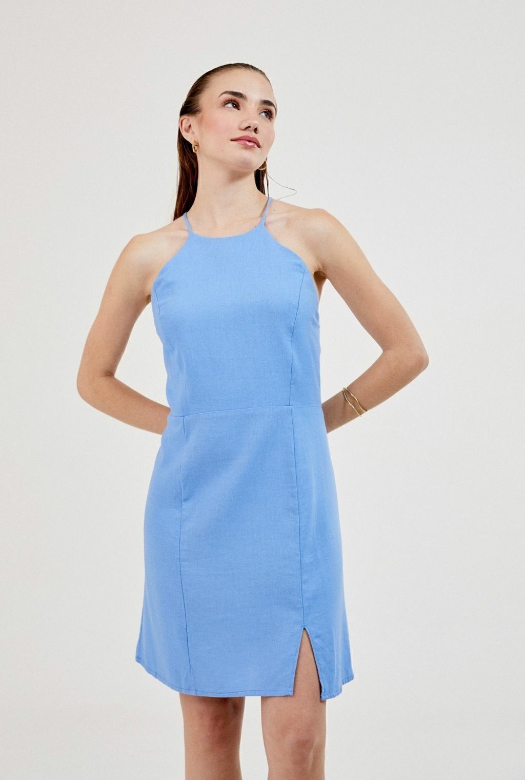 Vestido Praga Celeste thumbnail 3