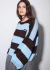 Sweater TIBIO CHOCO Y CELESTE