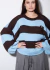 Sweater TIBIO CHOCO Y CELESTE - buy online