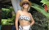 Cropped faixa com coqueiro preto e fundo off REF 12881