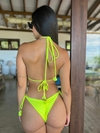 Conjunto Biquíni de amarrar verde neon REF 33206