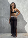 Calça de tule, degradê preto REF 39512