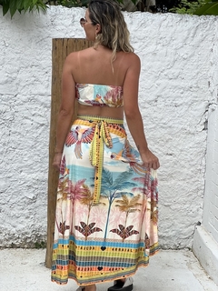 Saia envelope malha fitinhas Arraial REF 44912