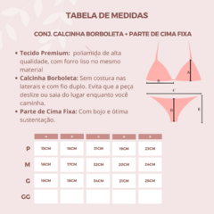 Biquíni calcinha borboleta e parte de cima fixa verde neon REF 33954 - comprar online
